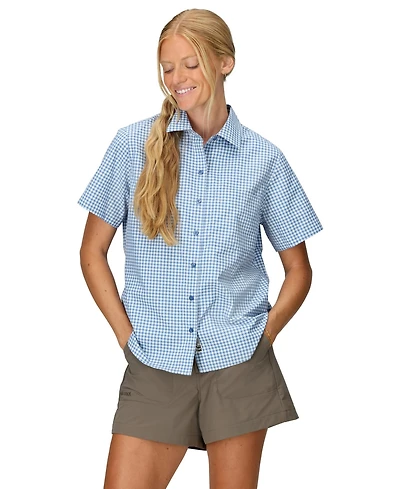 Marmot Women's Air Exchange Upf 40 Camp Novelty Short Sleeve Collar Shirt