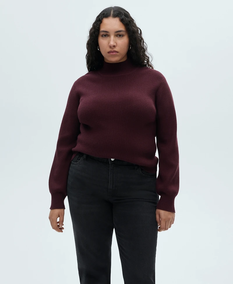 Mango Women's New Mom Comfort High-Rise Jeans