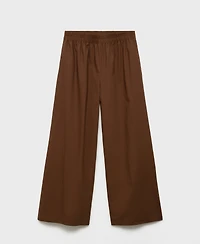 Mango Women's Straight-Fit Cotton Pants
