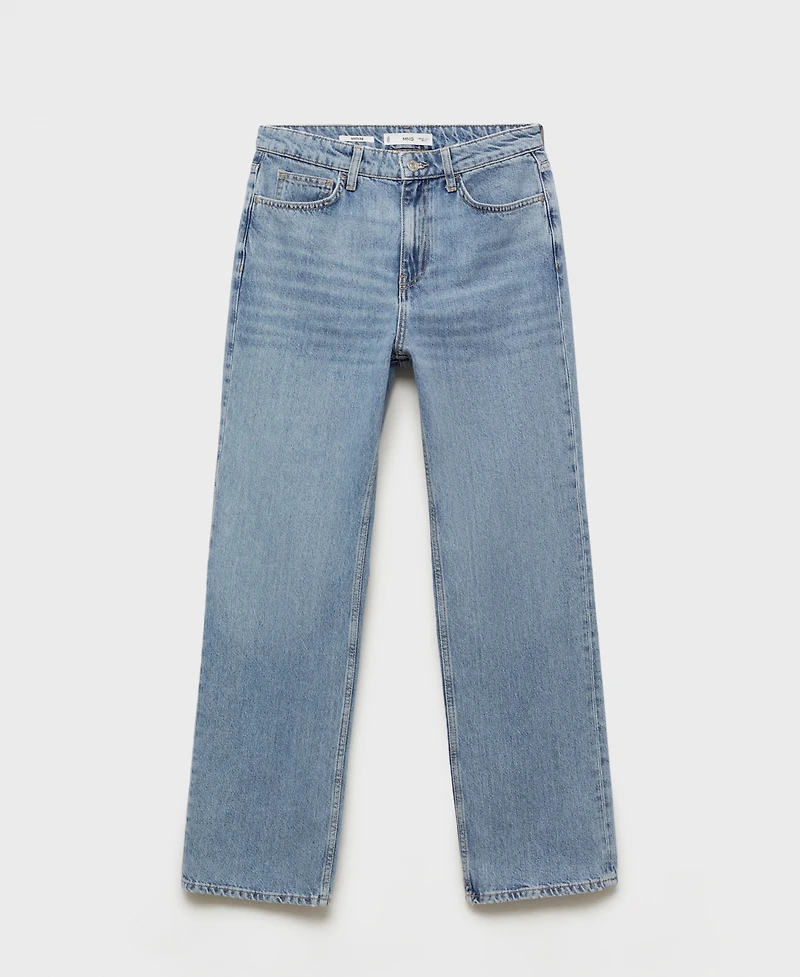 Mango Women's Matilda Medium-Rise Straight-Fit Jeans