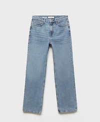 Mango Women's Matilda Medium-Rise Straight-Fit Jeans