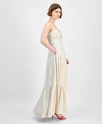 Taylor Women's Sweetheart-Neck Fit & Flare Maxi Dress