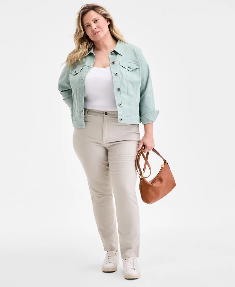 Style & Co Plus Size Denim Jacket, Created for Macy's