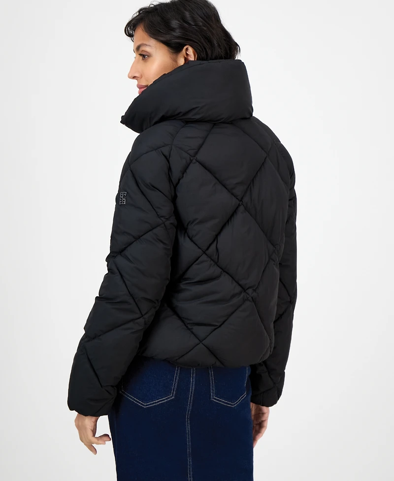 Bcbgmaxazria Women's Short Diamond Puffer Coat