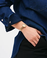 Daniel Wellington Unisex Analog Gold-Tone Stainless Steel Watch, 22mm