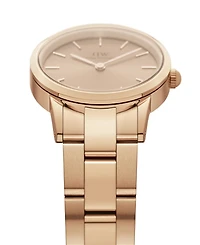 Daniel Wellington Unisex Analog Rose Gold-Tone Stainless Steel Watch, 28mm