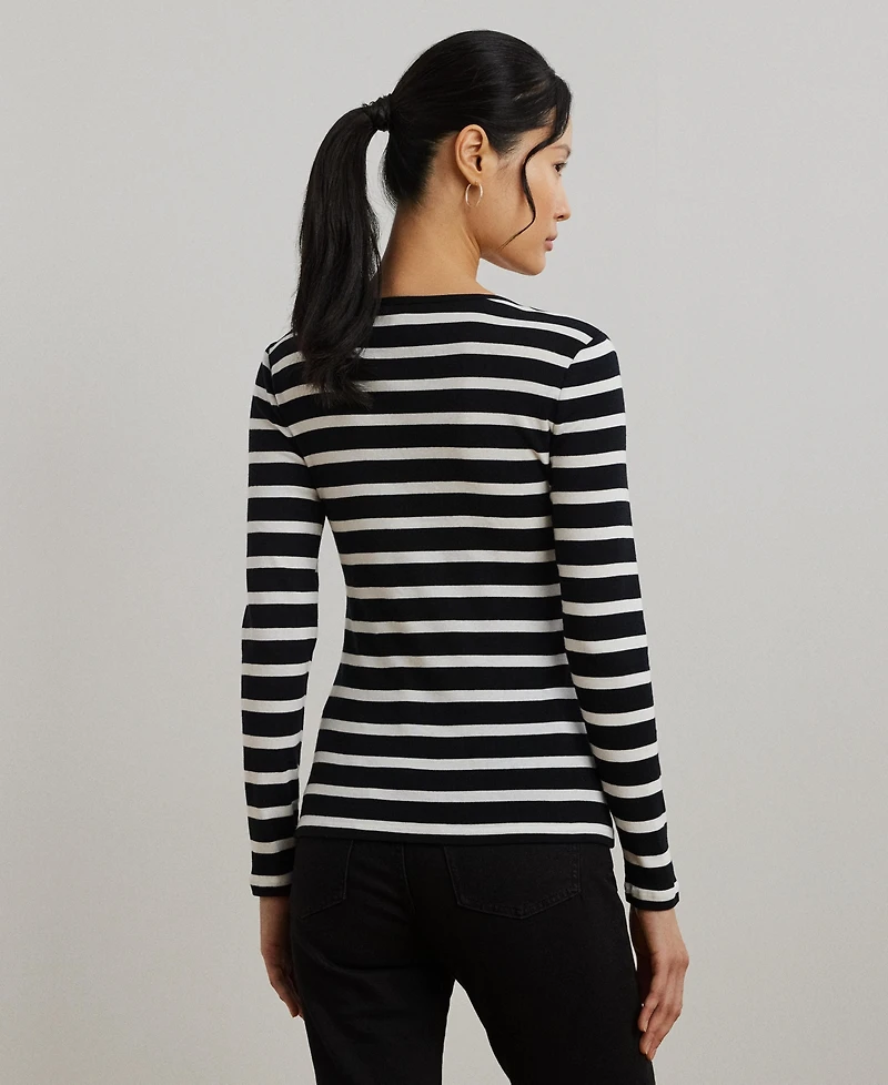 Lauren Ralph Long-Sleeve Stretch T-Shirt