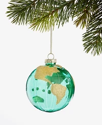 Holiday Lane Around the World Glass Globe Ball Ornament, Macy's Exclusive