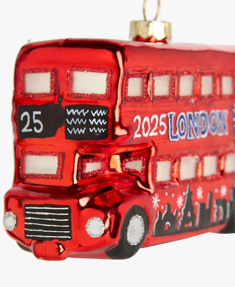 Holiday Lane Around the World London 2025 Double-Decker Bus Ornament, Macy's Exclusive