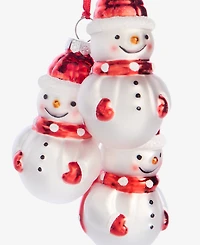 Holiday Lane Christmas Cheer Snowmen Pendant Ornament, Macy's Exclusive
