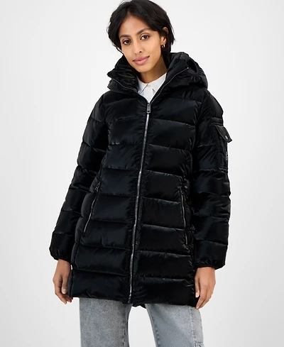 Bcbgmaxazria Women's Hooded Puffer Coat