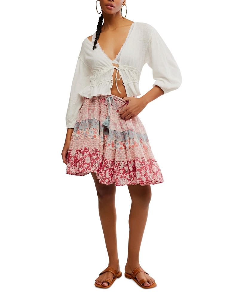 Free People Women's Many Layers Printed Skirt