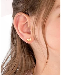 Tiny Blessings Children's 14K Gold Little Butterfly Studs Girls' Screw Back Earrings