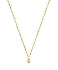 Tiny Blessings Girls Children's 14K Gold My 1st Diamond 12-14" Necklace