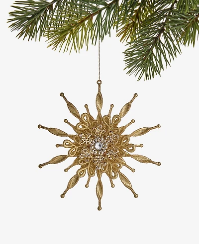 Holiday Lane Christmas Glitters Snowflake Ornament, Macy's Exclusive