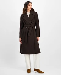 CeCe Women's Single-Breasted Belted Coat