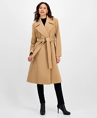 CeCe Women's Single-Breasted Belted Coat