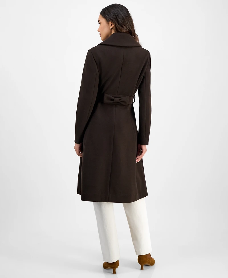 CeCe Women's Single-Breasted Belted Coat