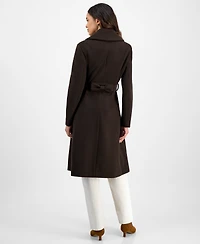 CeCe Women's Single-Breasted Belted Coat