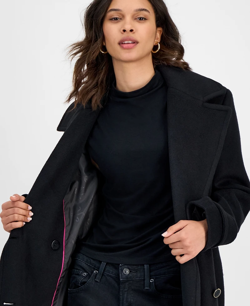 CeCe Women's Double-Breasted Maxi Coat