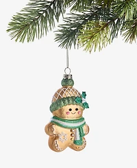 Holiday Lane Gingerbread Village Glass Ornament, Macy's Exclusive