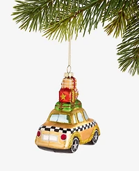 Holiday Lane New York City Glass Gift-Top Taxi Ornament, Macy's Exclusive