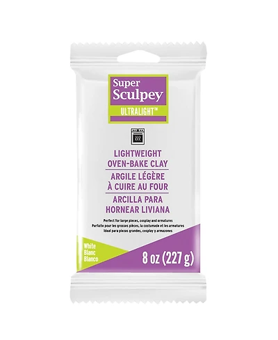 Super Sculpey Ultralight: White