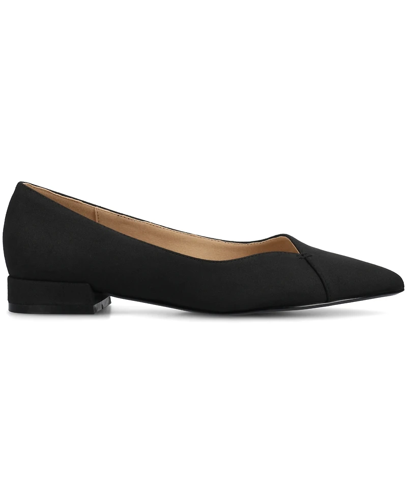 Journee Collection Women's Carmin Slip On Pointed Toe Dress Flats
