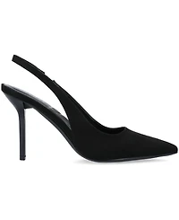 Journee Collection Women's Elenney Pointed Toe Slingback Pumps