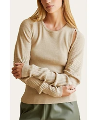Crescent Women's Harlyn Two Piece Bolero + Tank Linen/Cotton Set