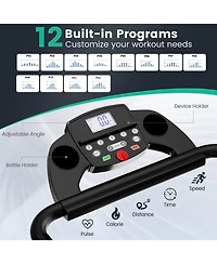 Folding Electric Treadmill with Led Display – Compact Design for Easy Storage and Fitness