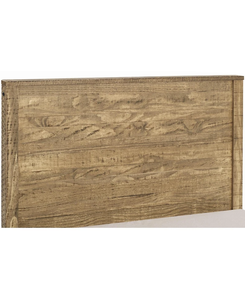 Solid Wood Bed Frame – Sturdy Platform Bed with Slatted Base
