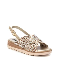 Women's Criss Cross Flat Sandals By Xti