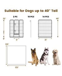Adjustable Height Dog Playpen with Lockable Door – Spacious Pet Play Area for Dogs