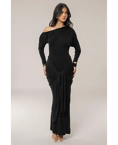 Jluxlabel Women's Dawn Drape Maxi Dress