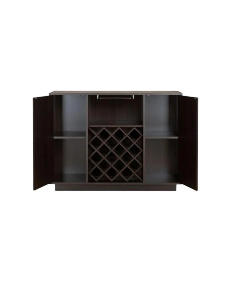 Sleek Minimalist Server Cabinet with Dual Doors for Dining or Living Room