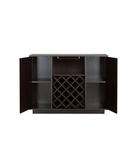 Sleek Minimalist Server Cabinet with Dual Doors for Dining or Living Room