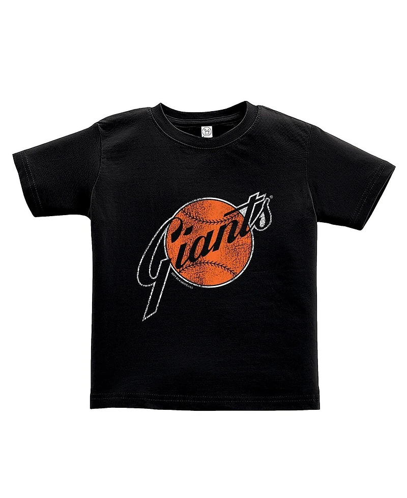 Soft As A Grape Toddler 2-Pack Black/Gray San Francisco Giants Cooperstown Collection T-Shirt Set