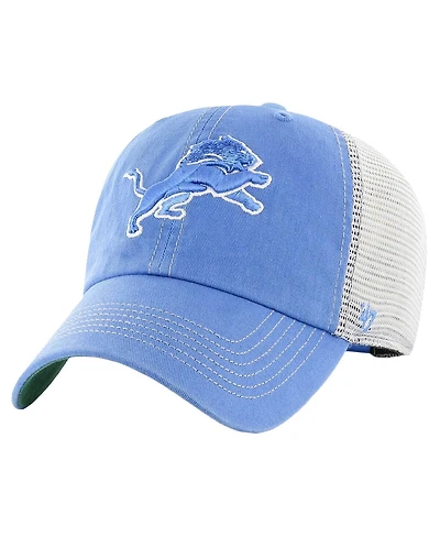 '47 Brand Men's Blue/Natural Detroit Lions Trawler Clean Up Trucker Adjustable Hat
