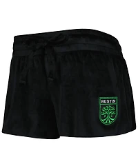 Concepts Sport Women's 2-Piece Black Austin Fc Intermission T-Shirt and Shorts Sleep Set