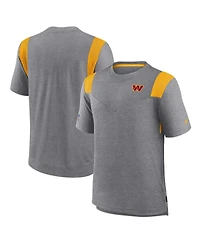 Nike Men's Charcoal Washington Commanders Sideline Tonal Logo Performance Player T-Shirt