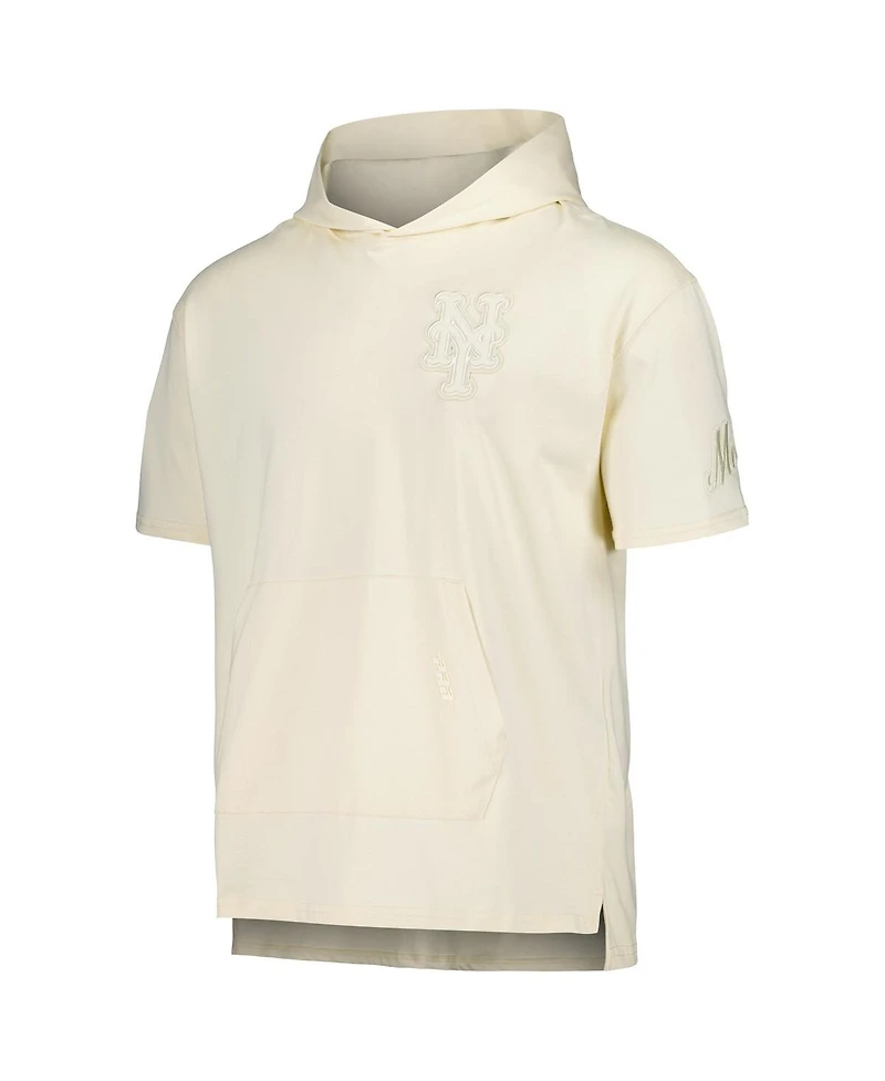 Pro Standard Men's Cream New York Mets Neutral Hoodie T-Shirt