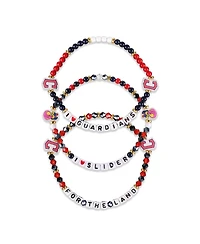 Foco Cleveland Guardians 3-Pack Friendship Bracelet