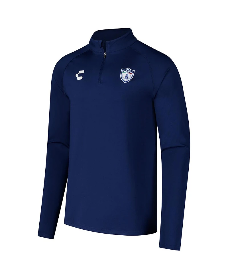 Charly Men's Blue C.f. Pachuca 2024/25 Quarter-Zip Pullover Sweatshirt