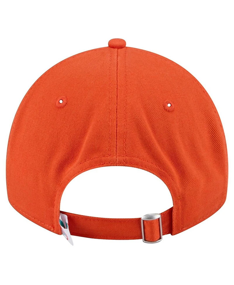 New Era Women's Orange Miami Dolphins Throwback Main Core Classic 2.0 9TWENTY Adjustable Hat