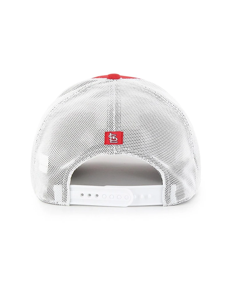 '47 Brand Men's Red/White St. Louis Cardinals Scratch Adjustable Trucker Hat