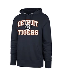 '47 Brand Men's Navy Detroit Tigers Velocity Headline Pullover Hoodie