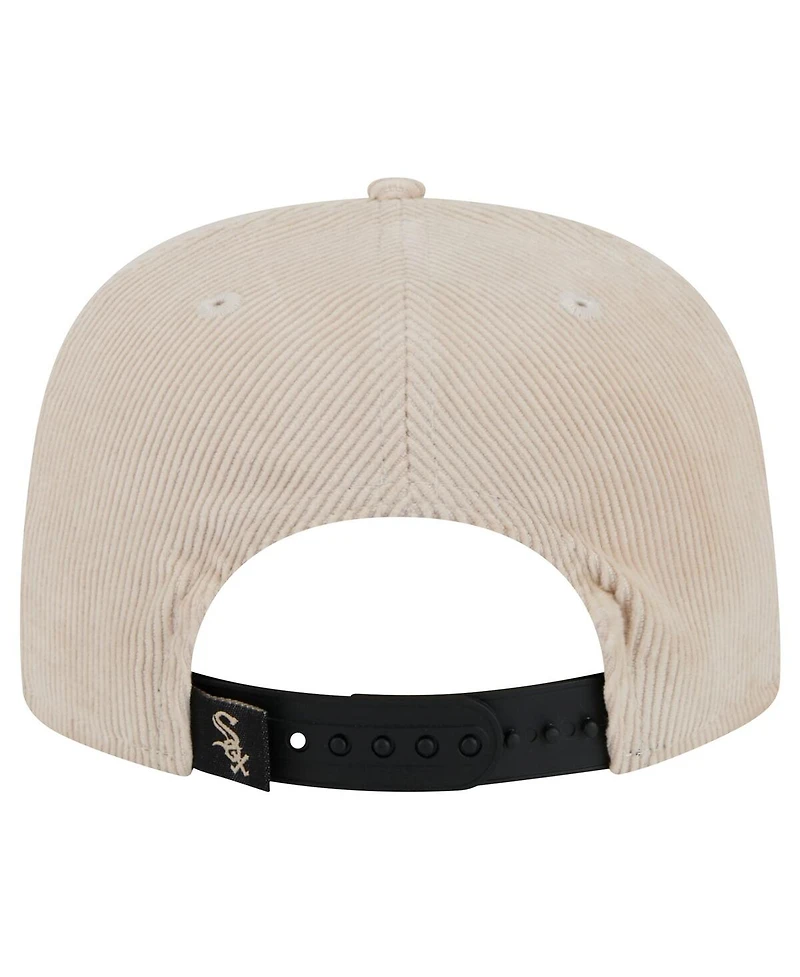 New Era Men's Khaki Chicago White Sox Summer Essential Golfer Snapback Hat