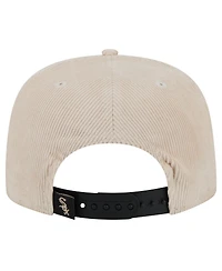 New Era Men's Khaki Chicago White Sox Summer Essential Golfer Snapback Hat