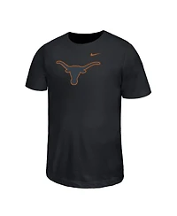 Nike Big Boys and Girls Black Texas Longhorns Legend Color Pop Performance T-Shirt